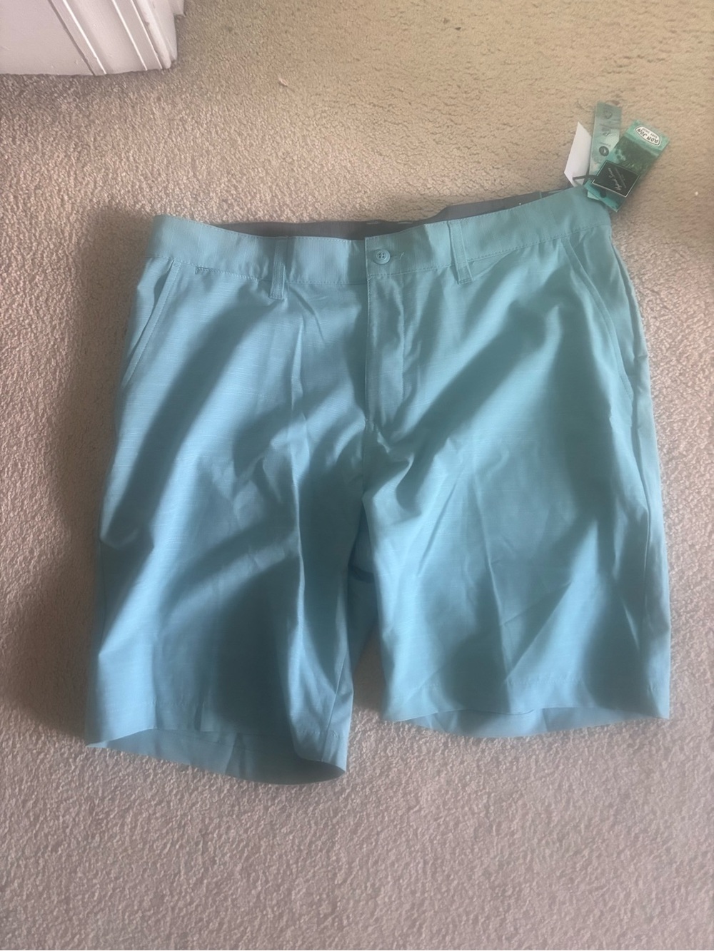 Ron Jon Aqua Flat Front Performance Shorts